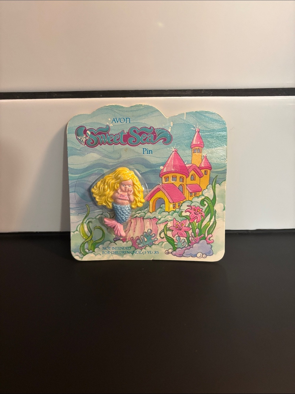Vintage 1986 Avon Sweet Sea Mermaid Pin Tomy x Avon / Rare NWT